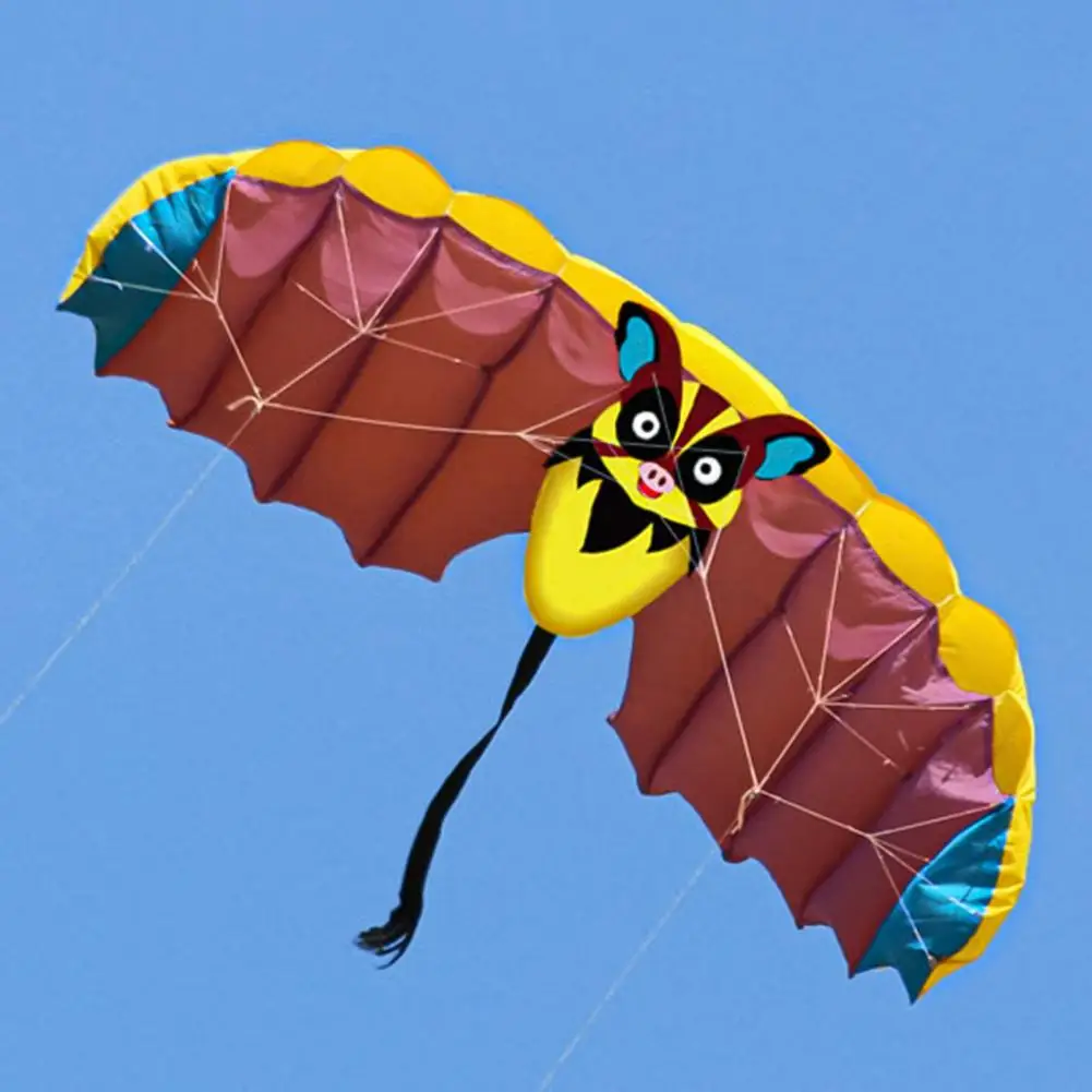 

Stunt Kite Bat Design Durable Sport Stunt Parafoil Dual Line Stunt Sport Parafoil Kite for Adult Parafoil Stunt Kite