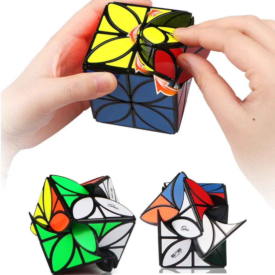 

QiYi Mofangge Enhanced Version Four-leaf Clover Magic Cube Strange-shape Puzzle Competition Toys for Children
