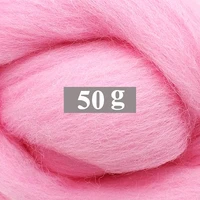 wool roving 50g for needle felting kit 19 microns superfine merino wool felting wool soft can touch the skin color 24