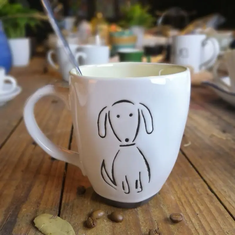 3 шт./случайный Творческий мультяшный керамический стакан кружка кофейная чашка