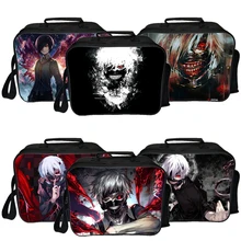 Tokyo Ghoul Lunch Bag Boy Girl School Portable Lunch Bags Japan Cartoon Anime Cooler Bag Insulated Thermal Picnic Lunchbox