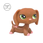 Lps кошка магазин игрушек такса #556 светильник коричневая Колбаса Собака розовое сердце зеленые глаза