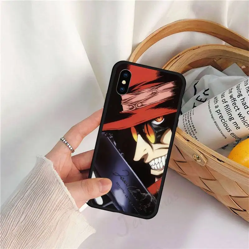 

Alucard Anime Hellsing vampire Phone Case for iPhone 11 12 pro XS MAX 8 7 6 6S Plus X 5S SE 2020 XR
