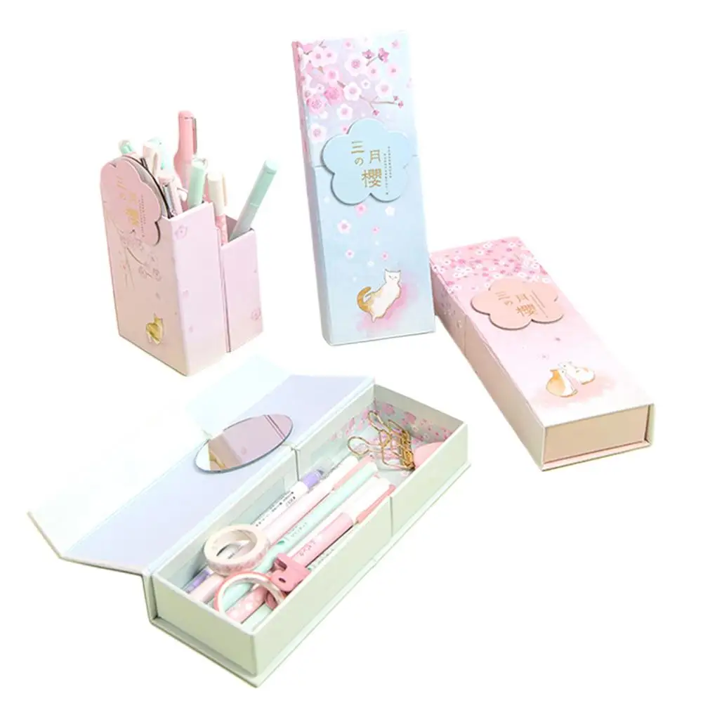 

Multifunctional Pencil Holder Large Capacity Pencil Case Cute Attractive Pen Holder For School Office Library Home