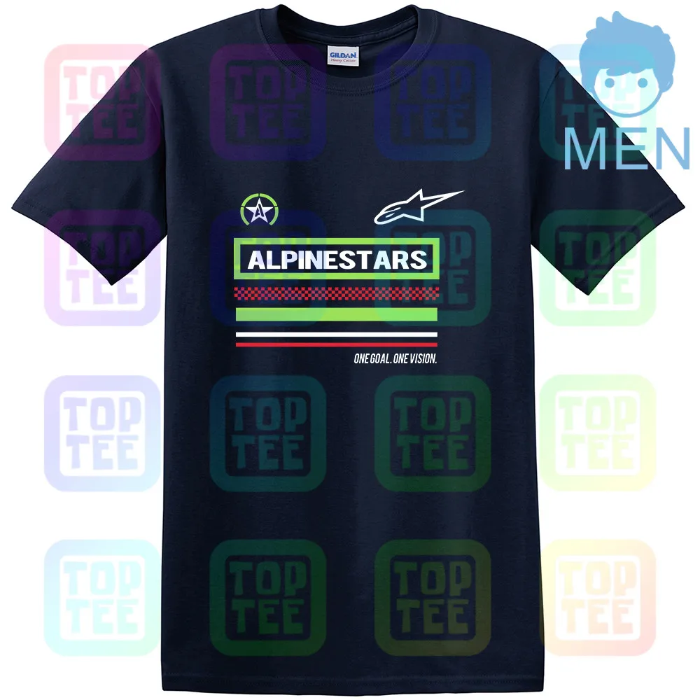 MEN-NAVY Черная футболка Alpine Star - Цвет: MEN-NAVY