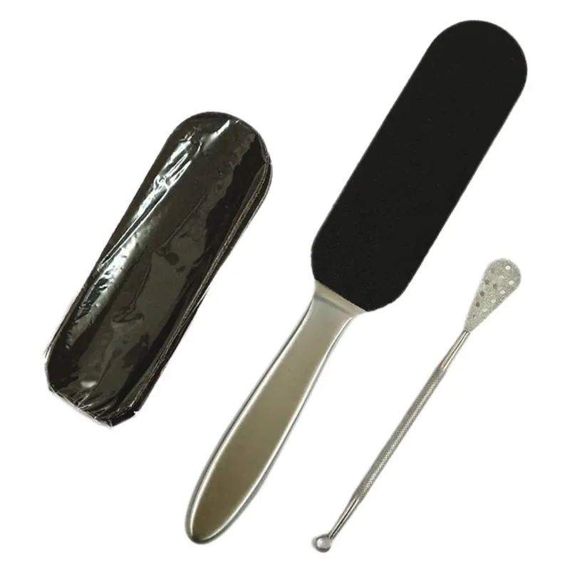 Двухсторонняя пилка для педикюра и ног многоразовая наждачная бумага из