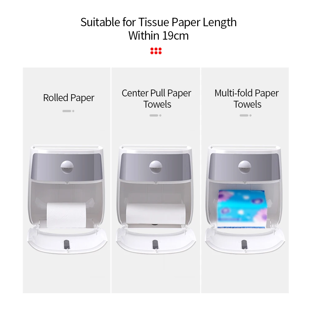 Держатель для туалетной бумаги водонепроницаемый настенный поднос рулон трубка
