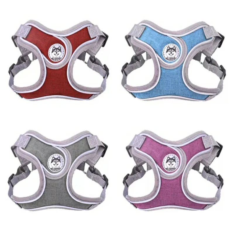 

No pull dog harness vest reflective small dog leash and collar for terrier schnauzer pet cat walking training supplies chihuahua