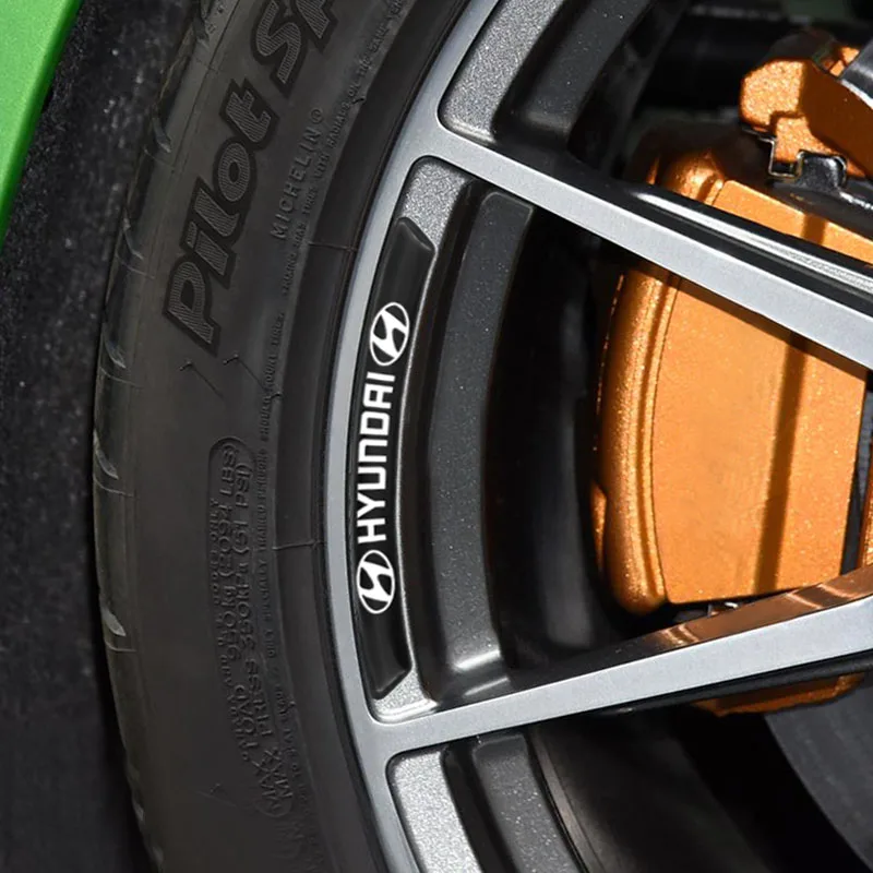 Наклейки на автомобильные диски 4 шт. наклейки для гоночных выступлений Hyundai Genesis