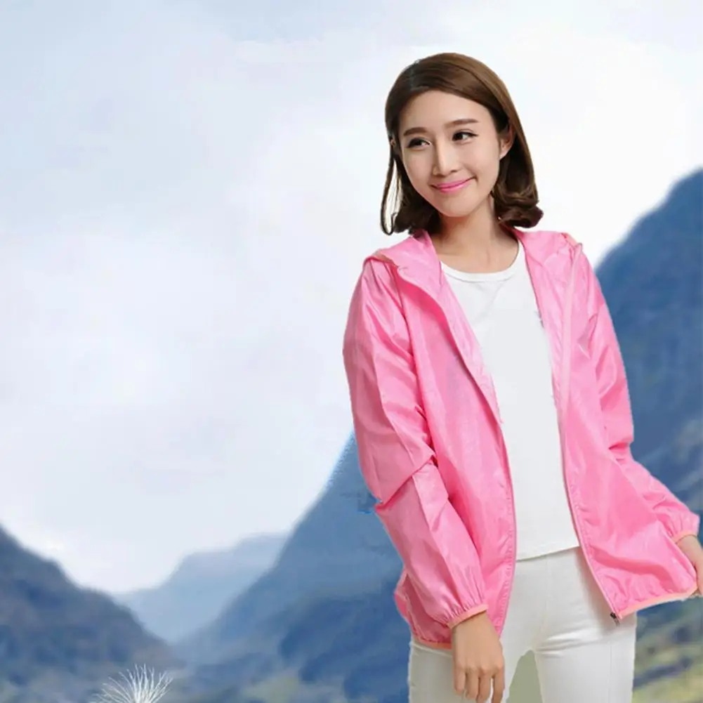 

Men Women Hiking Sunscreen Waterproof Quick Windbreaker Sports Color Clothes Coat Dry S-4xl Camping Outdoor Hunting C1j9