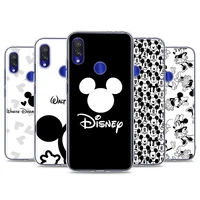 mickey black and white for xiaomi redmi 9i 9t 9a 9c 9 8a 8 go 7 7a s2 y2 6 6a 5 5a 4x prime pro plus transparent phone case