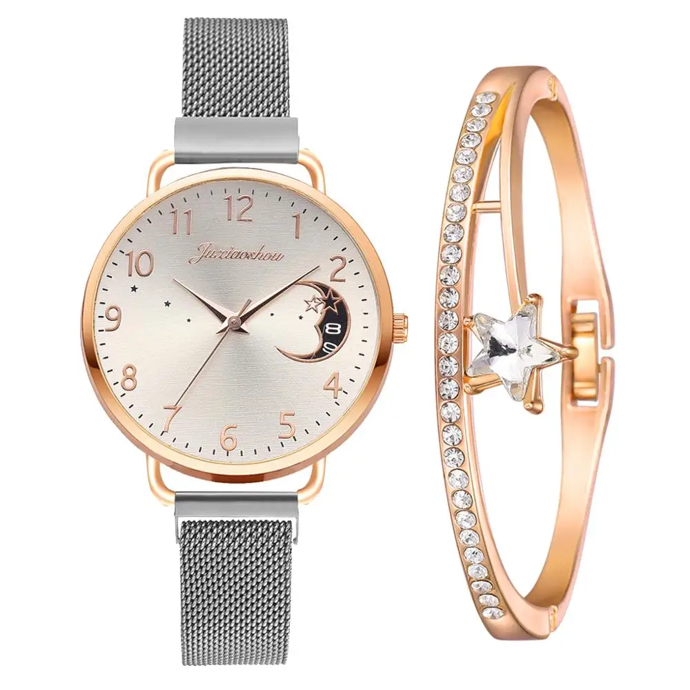 

2021 Fashion Set Women Watch Casual Love Alloy Quartz Wrist Watch Women Ladies Luxury Quartz Watches relogio feminino