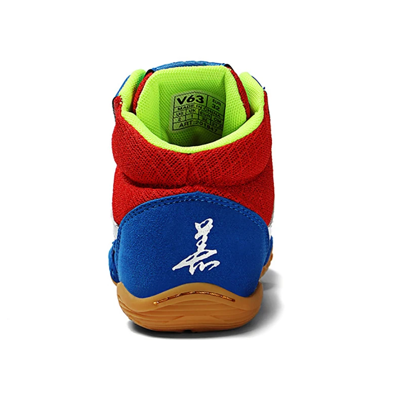 USHINE Children's Wrestling Shoes Breathable Mesh Boxing Sneakers Children Lighting Lighting Boxing Shoes Boys Woman Wrestling S