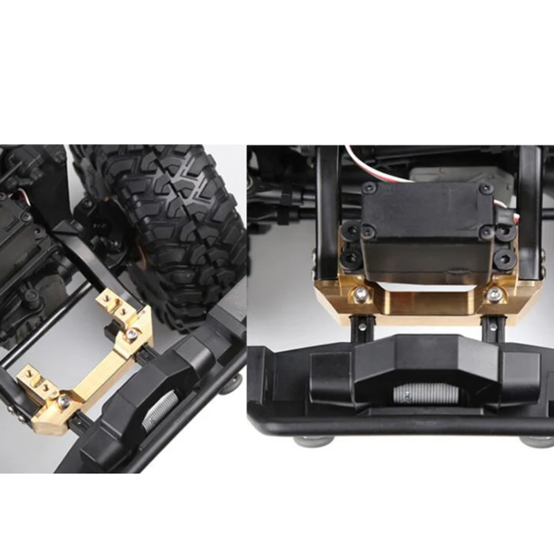 

Heavy Duty Brass Front Bumper with Servo Mount for Traxxas TRX-4 TRX4 1/10 RC Crawler Car Hop Up Parts