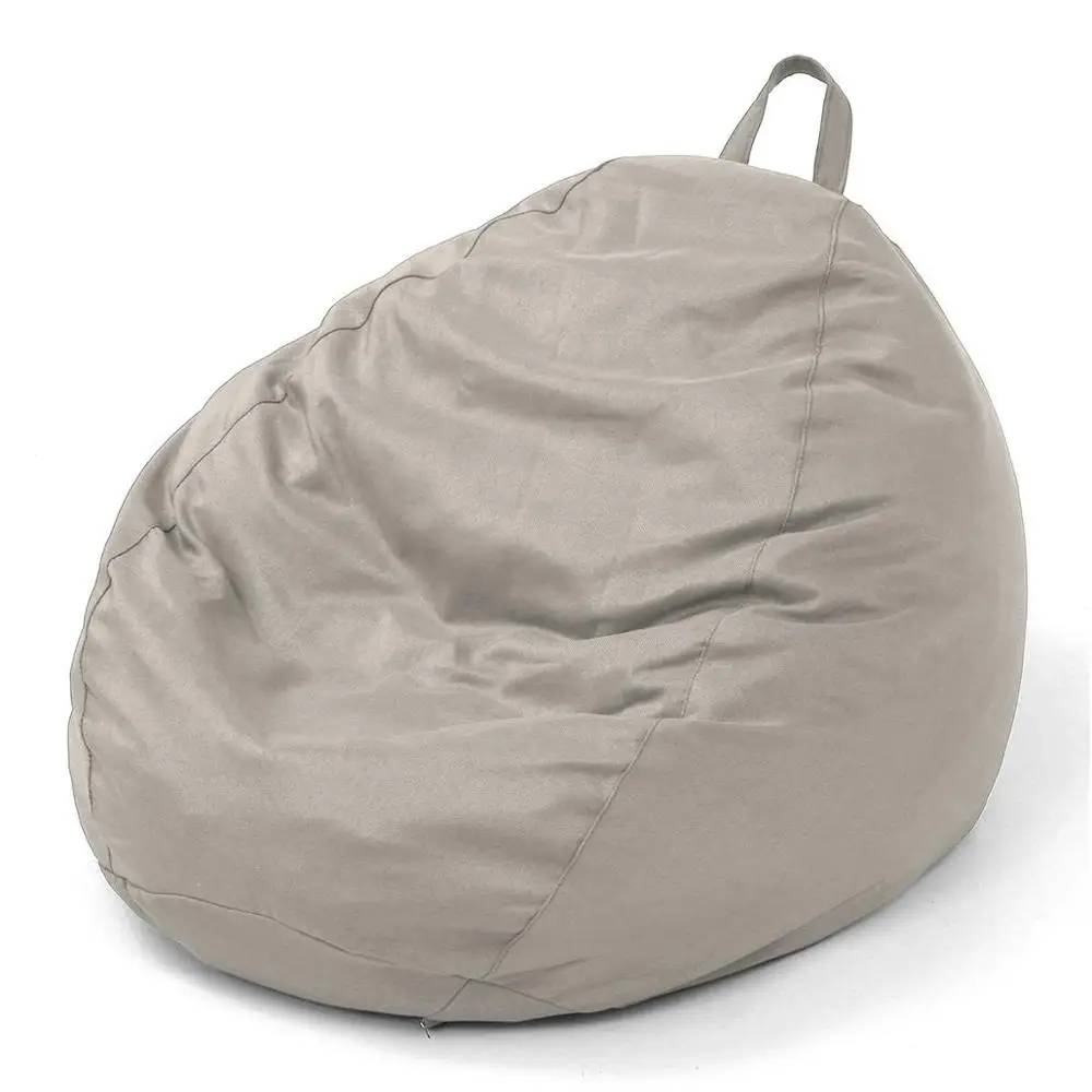 Чехлы для диванов Lazy BeanBag стулья без наполнителя из льняной ткани мешок отдыха