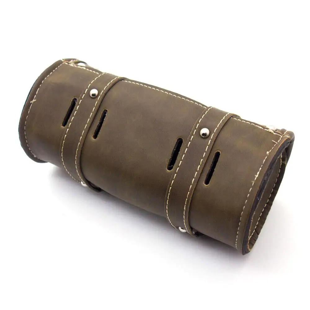

1PCS For Harley Motorcycle Bag Front Rear Polyurethane Leather Tool Mounting Straps Motorbike Side Retro Tools Pack
