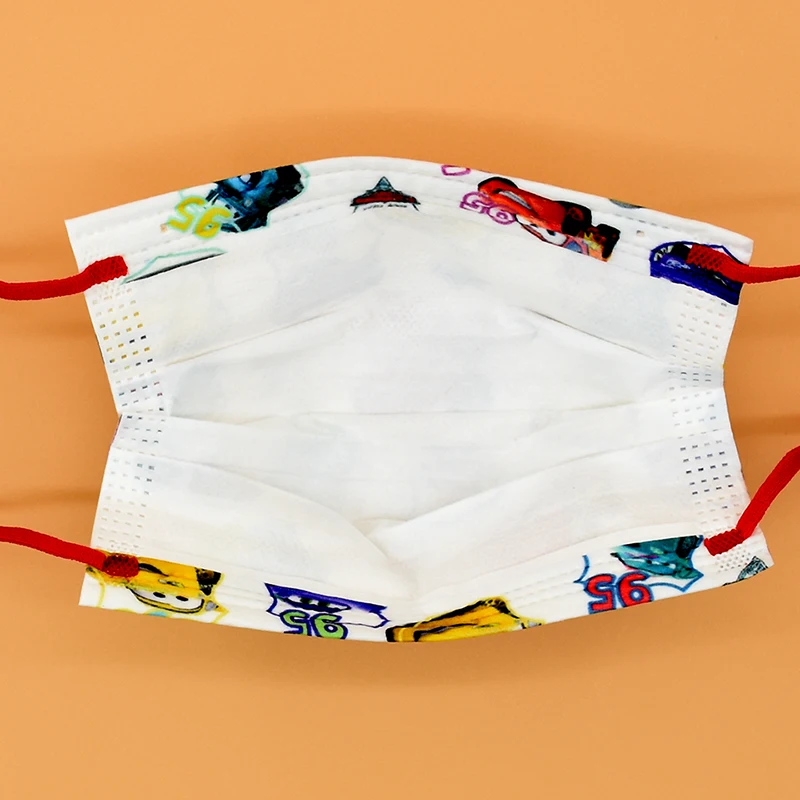 Одноразовая детская маска для мальчиков Мультяшные тачки из мультфильма герои