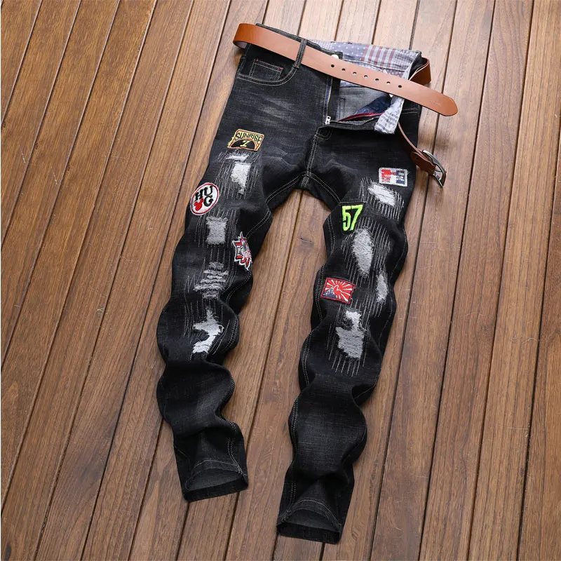 

New Summer thin black man pants Korean self-cultivation Harlan beam men's male skinny elastic trousers sweatpants