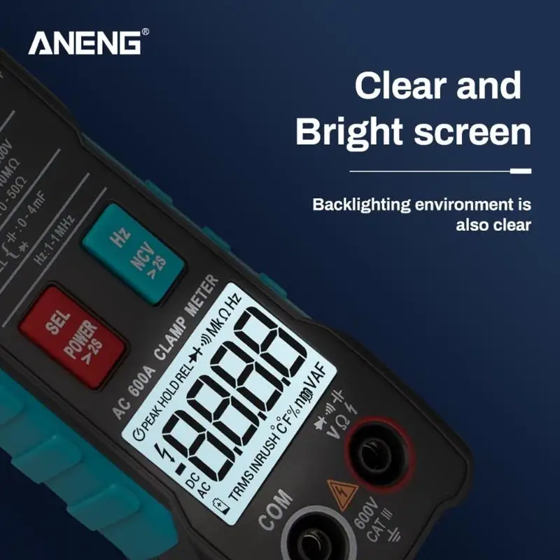 ST204 ЖК-вольтметр с подсветкой Амперметр Омметр мультиметр Вольт 4000