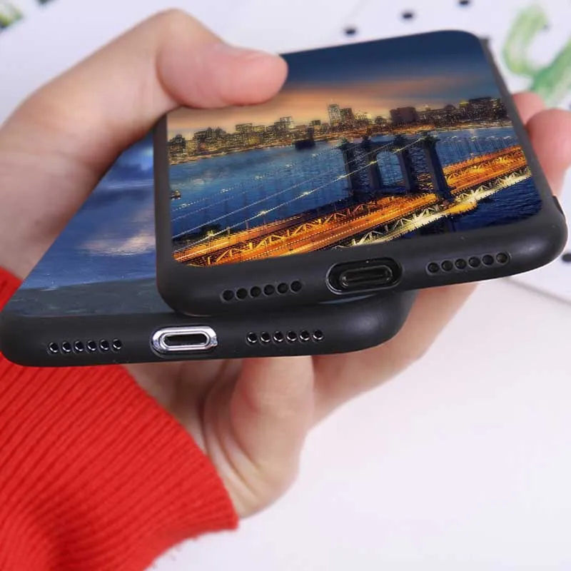 Для iPhone 7 11 pro max XR X 6S 8 XS MAX 6 plus SE 5S Мягкий силиконовый чехол для телефона городской