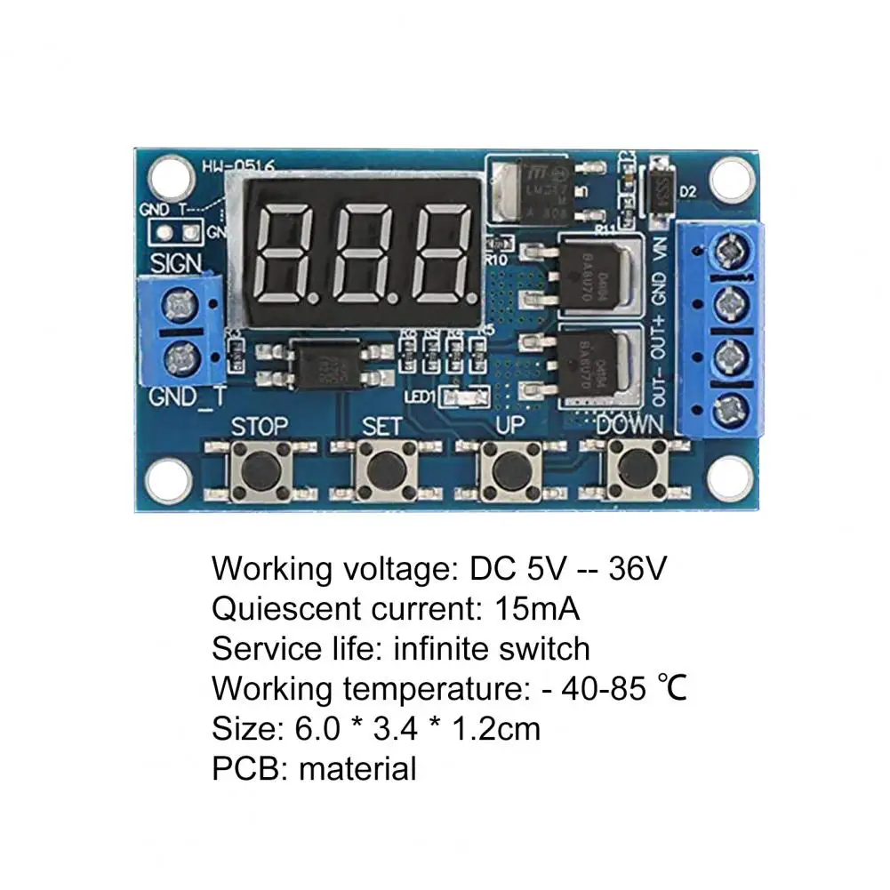 Новый DC 12 V/24V Электрический таймер двойной МОП-цифровой Дисплей светодиодный