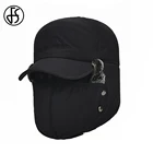 FS 2020 зимняя шапка и шарф, набор для мужчин и женщин, мужская бейсбольная кепка, шея, теплые шапки с наушниками, Кепка с ушками для лица, защита от ветра, шапки-бомберы