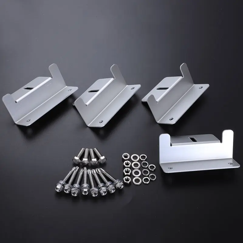 ZB-02 Silver Tone Solar Panel Mounting Z Bracket Set for Yacht/Solar | Обустройство дома