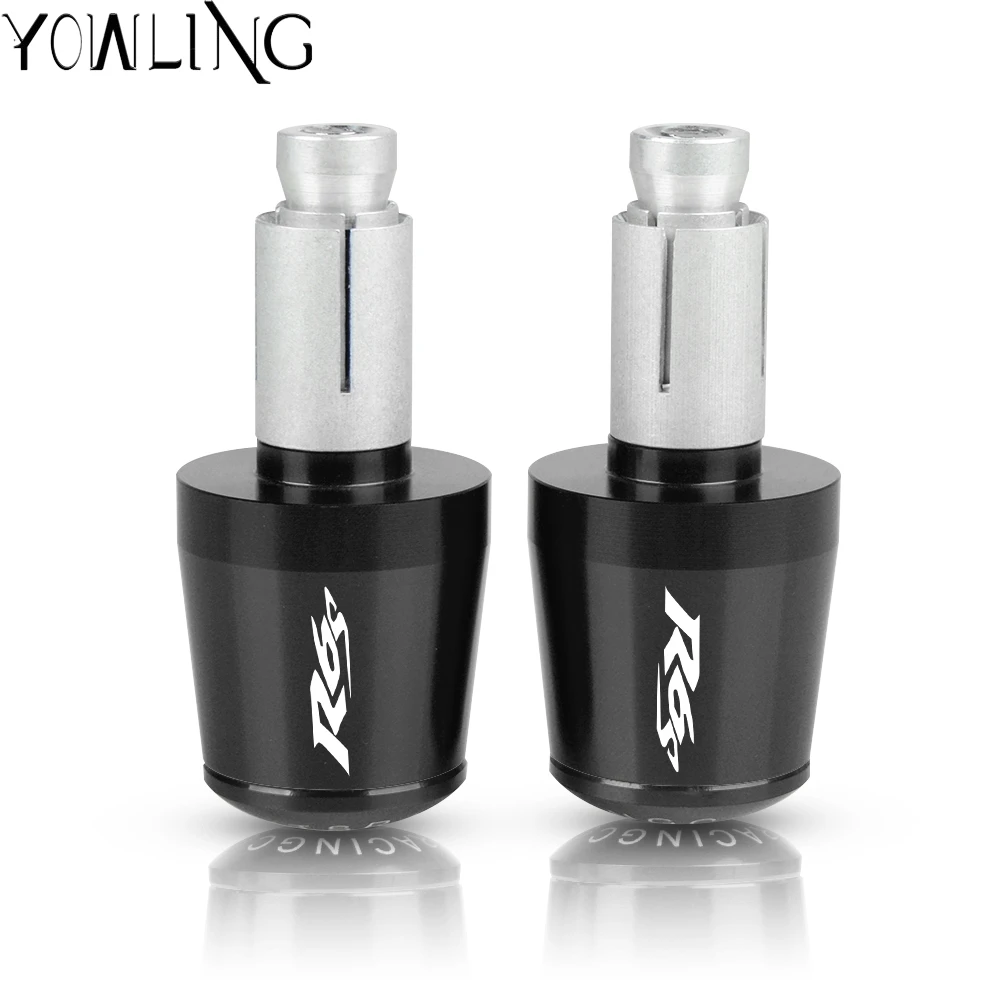 

FOR Yamaha R6S 2006 2007 2008 2009 2010 Motorcycle 7/8" 22mm Handle Bar End Handlebar Grips Cap Anti Vibration Silder Plug