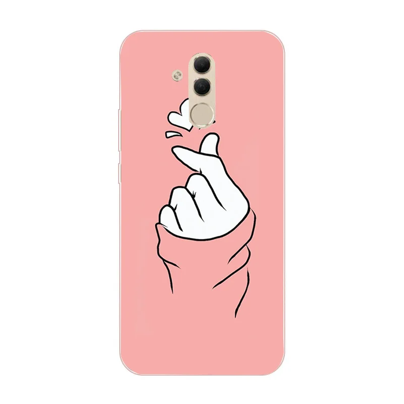 Мягкий чехол из ТПУ для Huawei Mate 20 Lite прозрачный силиконовый телефона 10 P20 P30 Pro Heart P