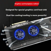 for rtx 3090 3080 3070 series graphics card vga vram aluminum panel dual pwm fan cooling cooler gpu backplate memory radiator