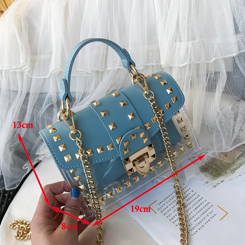 Маленькая прозрачная брендовая дизайнерская женская сумка новинка 2020 модная