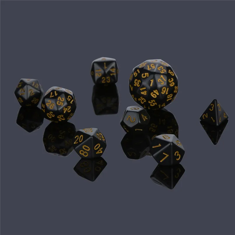 10 шт. Набор Игральных кубиков с 60 гранями dados poliedricos fun Вечерние игры polyhedron D60 многогранные акриловые кости dados de rpg 30A20