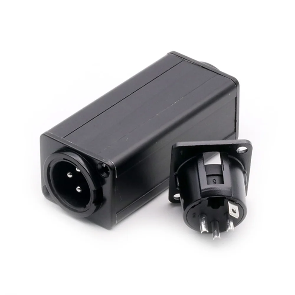 1PC High quality Black 3PIN XLR Straight Adapter Panel Mount Connector Male to Female Extension | Обустройство дома