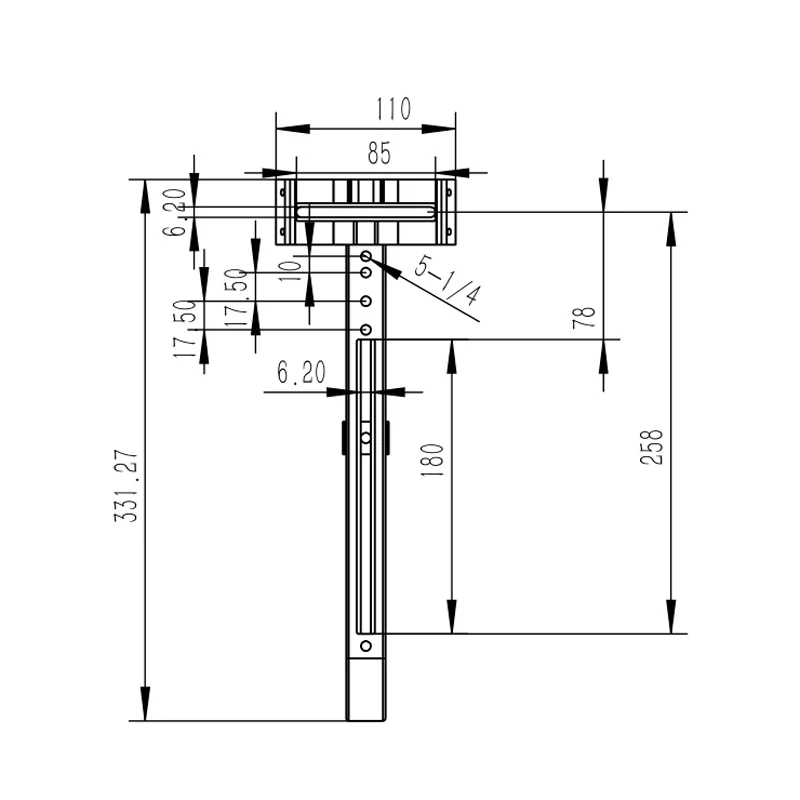 S8333 Telescope Multifunction Handle 33CM With 2 Piece Vixen-style Finder Scope Base- Red
