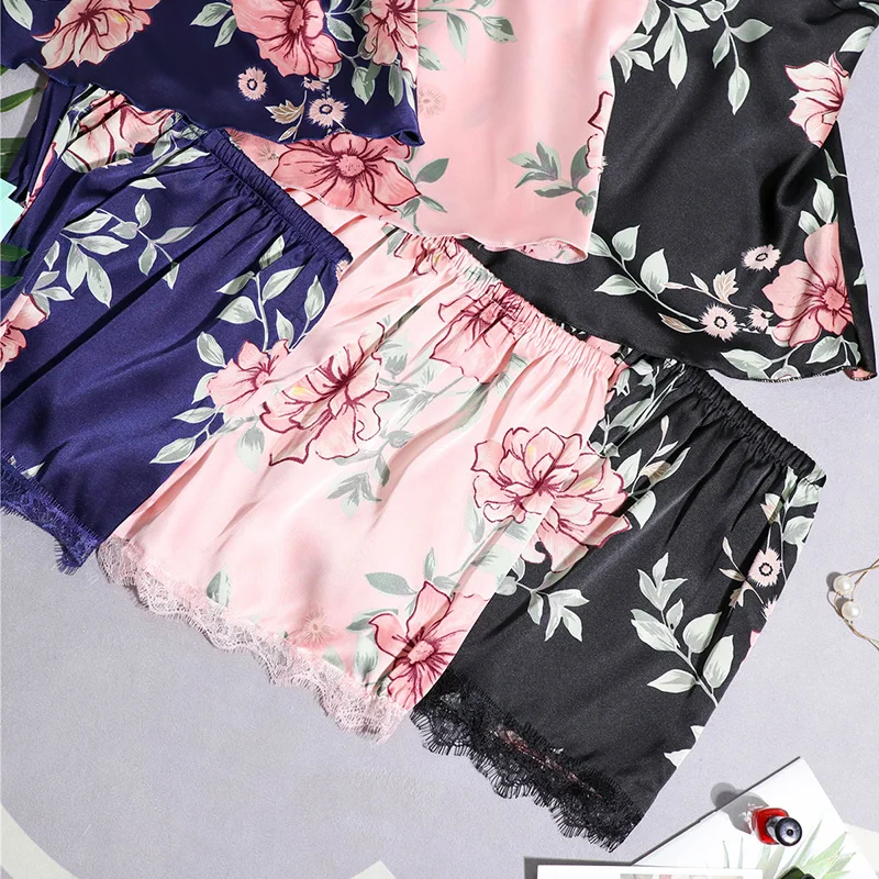 Пижамы женские пижамные комплекты пижамы кружевные летние Babydolls ночной костюм