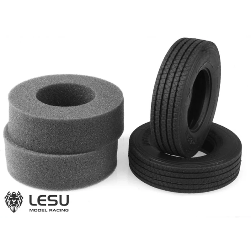 LESU Rubber Wheel Tires for 1/14 RC Tractor Truck Tamiyay Man Remote Control Toys Cars Model Th02597-Smt3