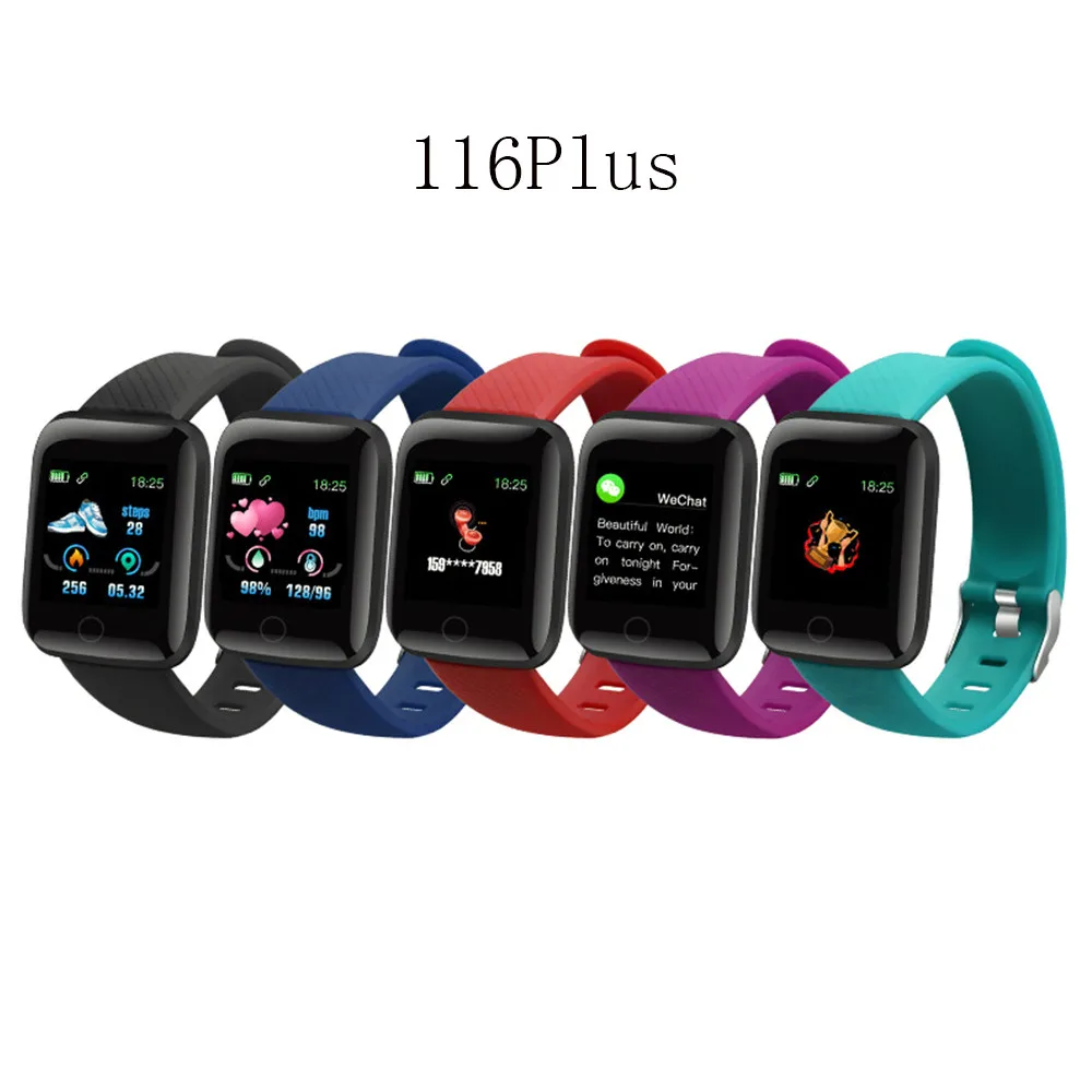 

D13 Smart Watches 116 Plus Heart Rate Smart Watch Wristband Sports Watches Smart Band Waterproof watch Android A2 Dropshipping