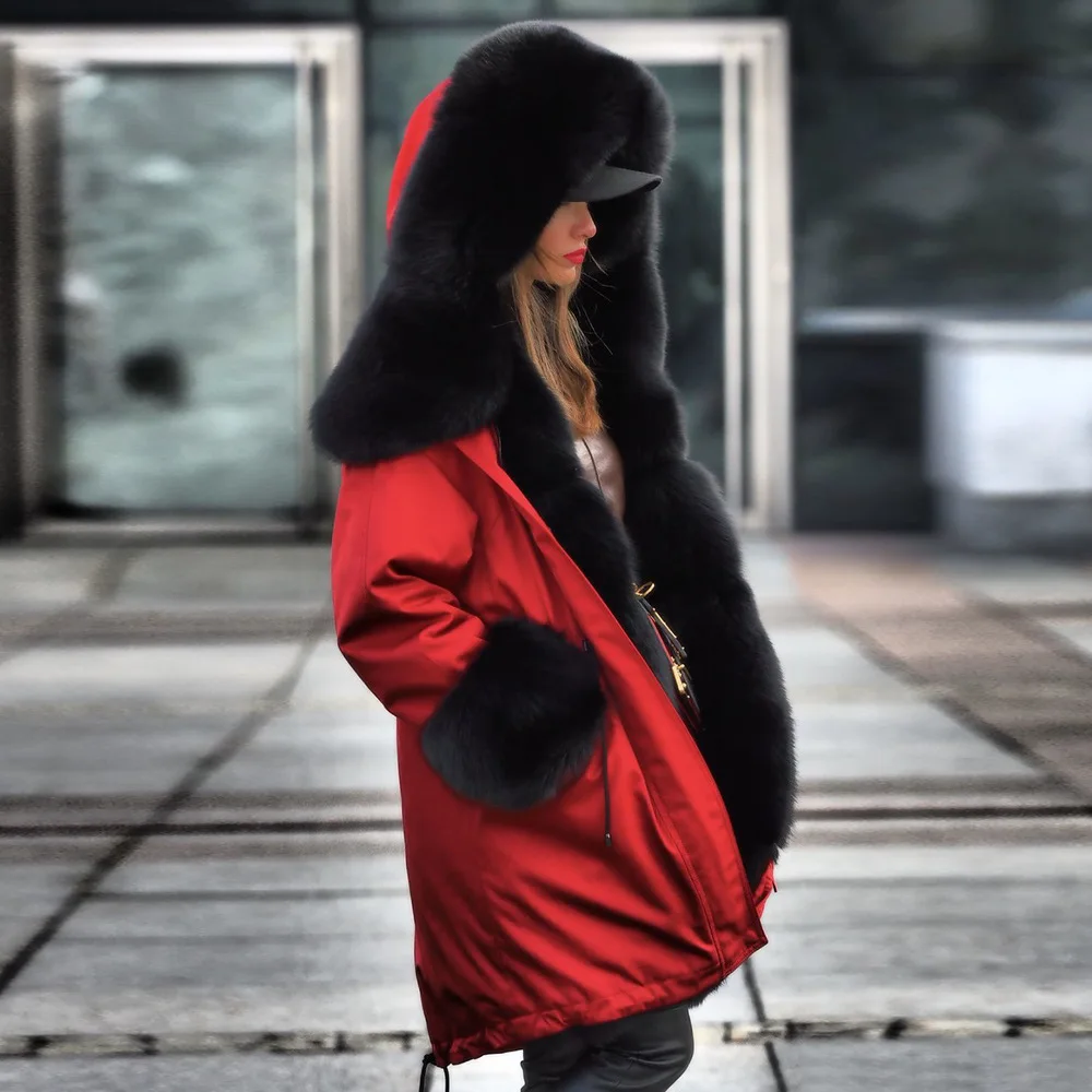 

Women jacket warm Autumn Winter Fashion Women coat thick hooded winter coat Villi collar women parka warm womens Down Parkas