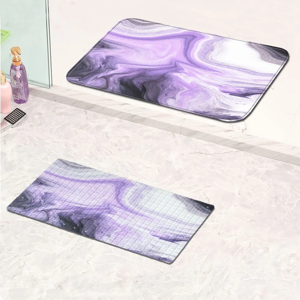

Marble Texture Non-slip Carpet Bath Mat Floor Mat Foot Mat PVC Non-slip Mat