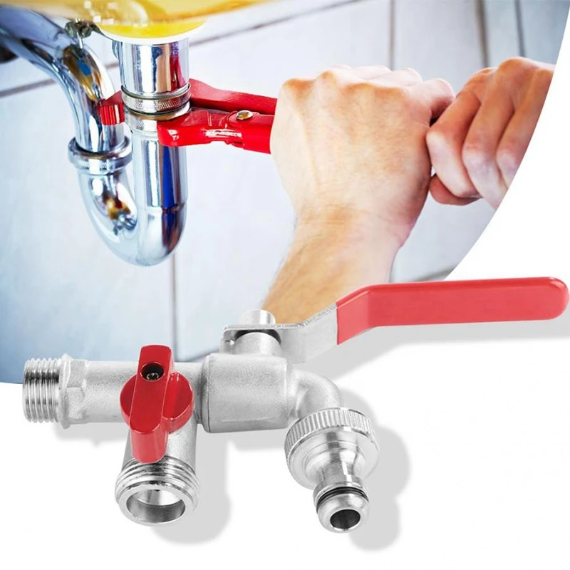 Латунный смеситель с двойным клапаном 90 градусов 1/2 дюйма|Запчасти для