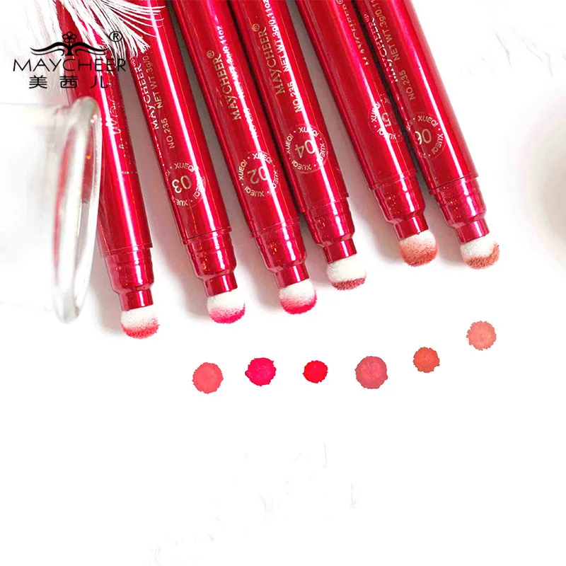 Бренд MAYCHEER надавливающая воздушная подушка матовая нюдовая Помада Макияж