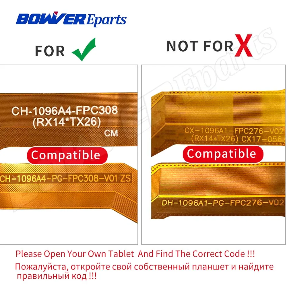 Сенсорный экран 10 1 дюйма GT10PG127 DH/CH 1096A4 PG FPC308 V01 ZS SQ PGA1308W01 FPC A0 HN 1040 V1 WWY101005A4