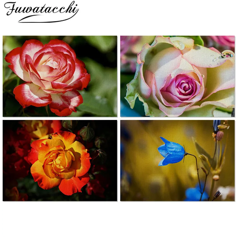 

Fuwatacchi Floral Dinning Table Mats Non-Skip Kitchen Placemats Waterproof Pads Home Decorative Accessories Tableware Cloth 2019