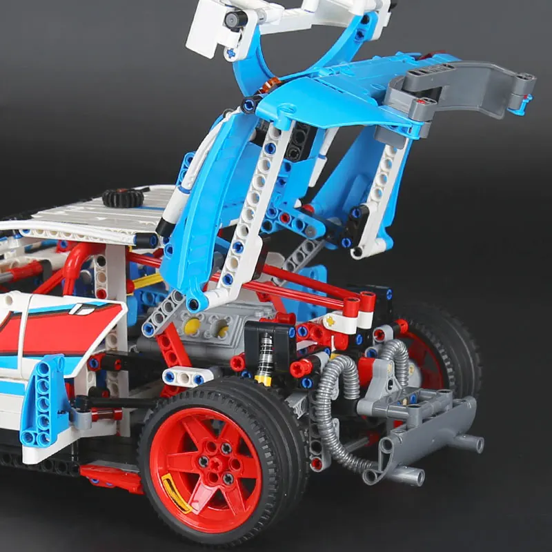 20077 1085 шт. серия Technic Car совместима с 42077 ралли автомобиль набор строительных блоков кирпичи развивающие детские автомобильные игрушки подарки