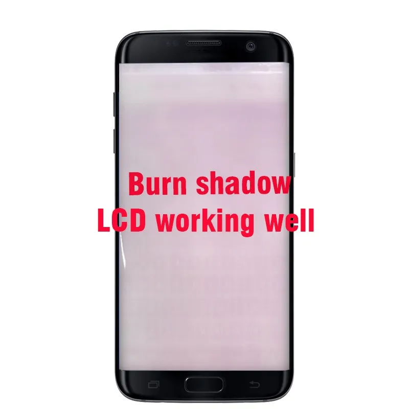 With Burn-Shadow Super Amoled with Frame LCD For SAMSUNG Galaxy S7 edge G935 G935F Display Touch Screen Digitizer Assembly | Мобильные