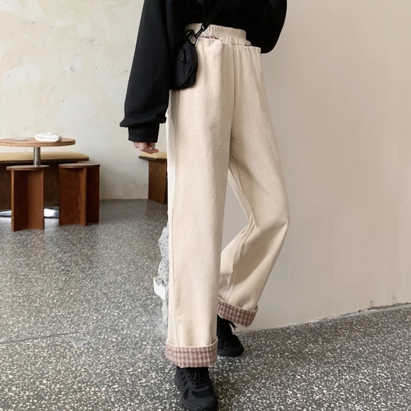 Женские вельветовые брюки JMPRS из 100% хлопка в стиле ретро новинка 2021 клетчатые