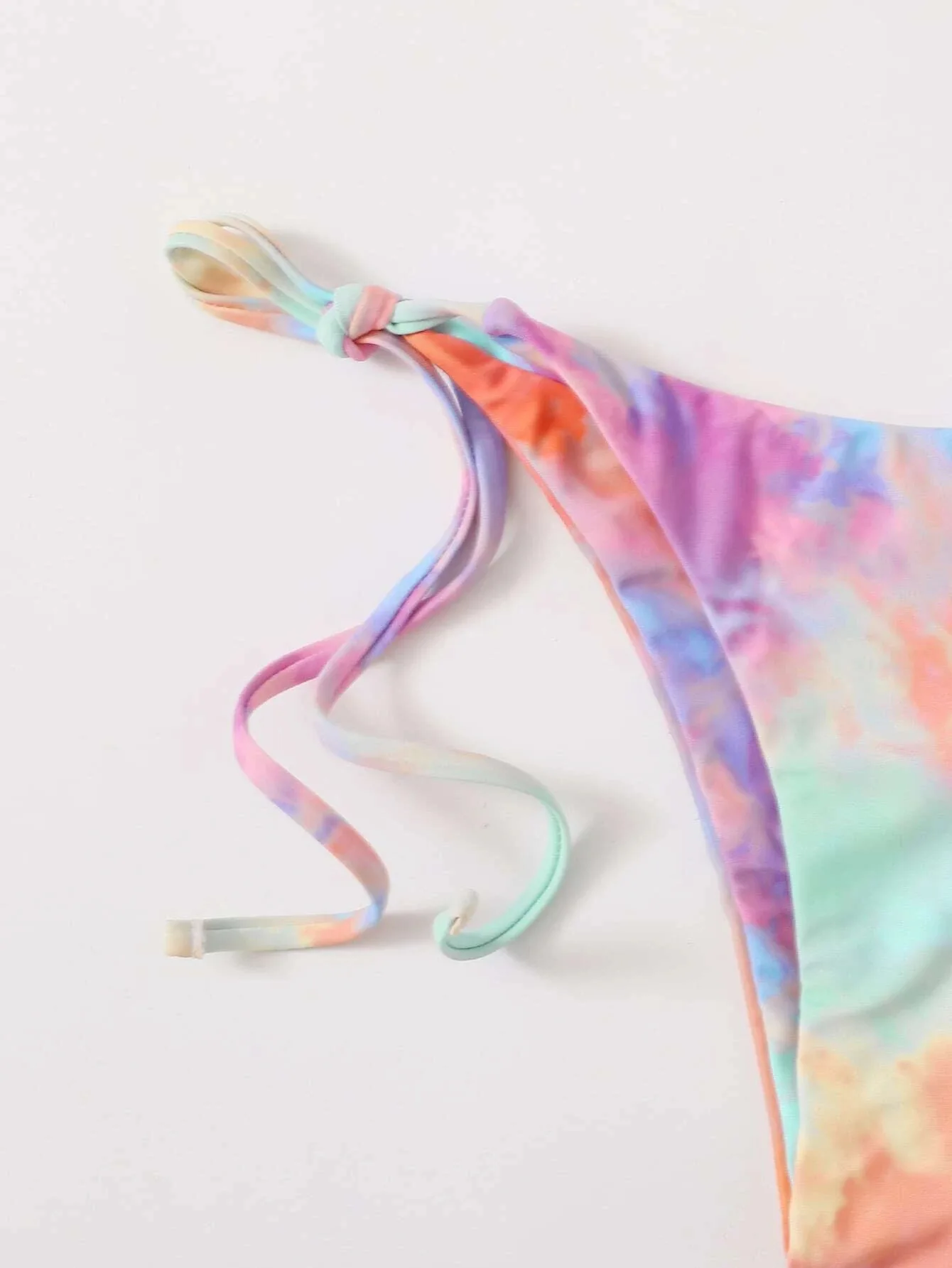 

Woman Swimwear Bathing Suit Chiffon Beachwear Outfit 3 PCS 2021 Tie Dye Beach Bikini Ties Bather Bikinis