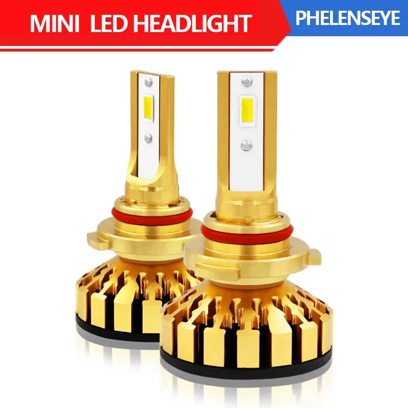 Мини 9005 светодиодный фары лампы 6000K Автомобильные H4 H8 H9 H11 9006 HB3 HB4 White10000lm/комплект