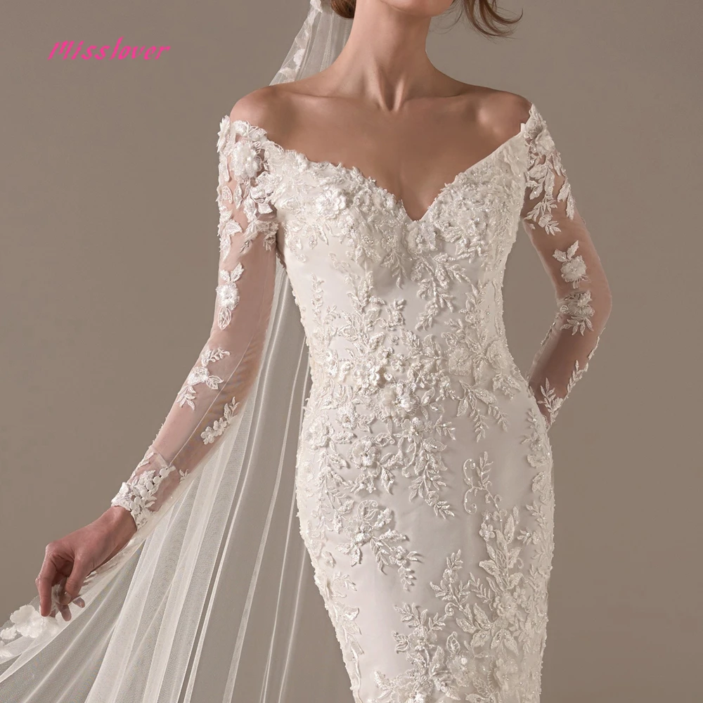Кристалл и жемчуг Vestido de noiva винтажное роскошное кружевное свадебное платье Русалка Новое свадебное платье с v-образным вырезом со шлейфом
