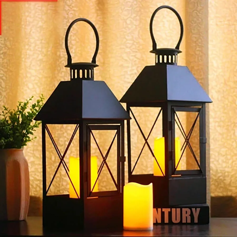 Европейские ретро подсвечники рождественские украшения искусственная